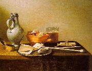 Pieter Claesz Pipes and Brazier oil painting artist